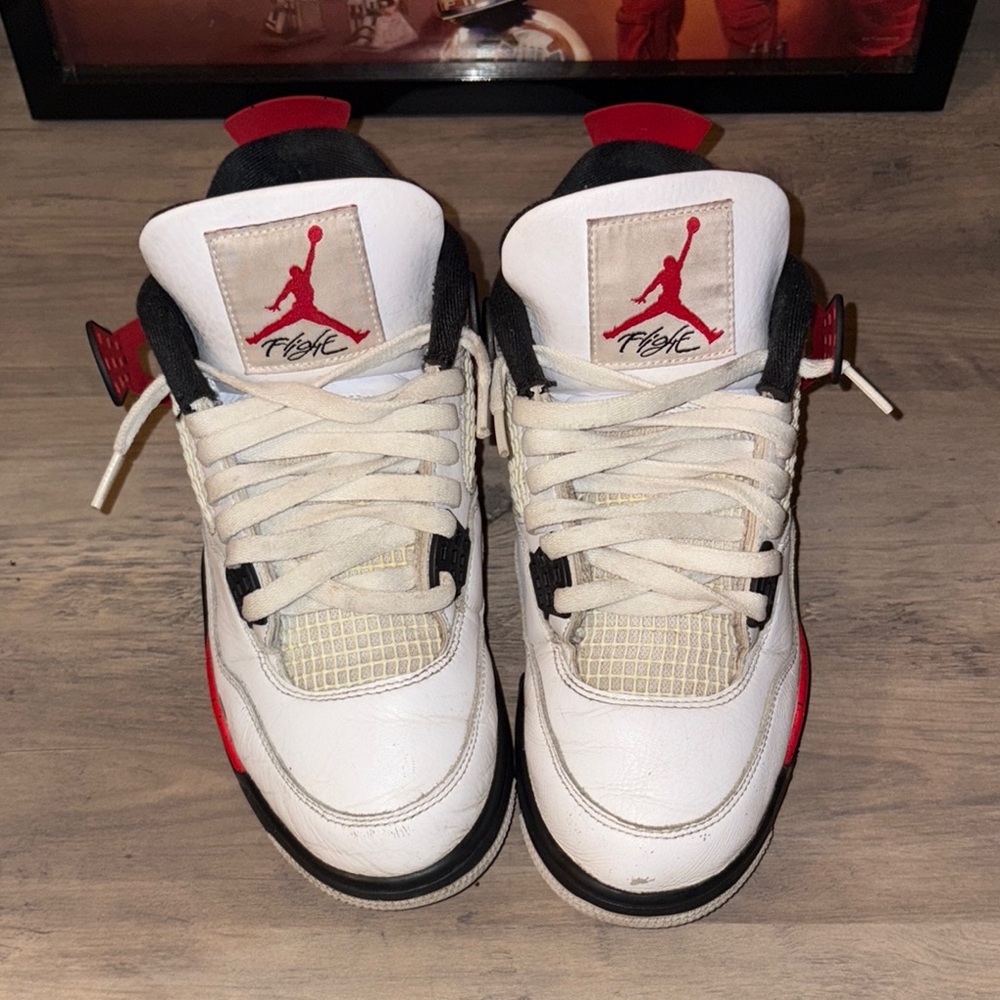 Jordan Men's Shoes - White and Red